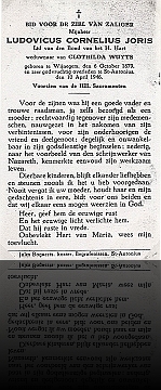 doodsprentje Ludovicus Joris
